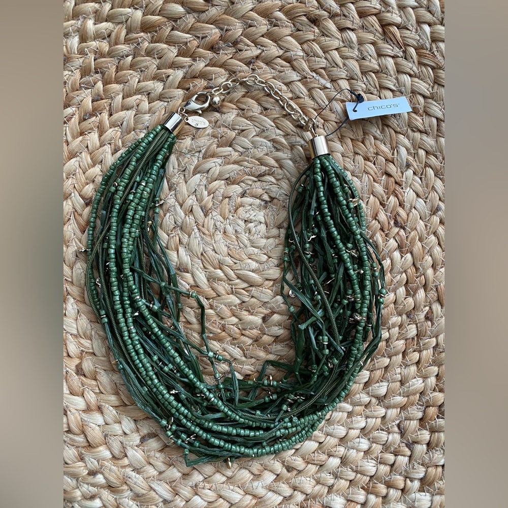 Chico’s Multi-Strand Beaded Necklace - Picture 1 of 7